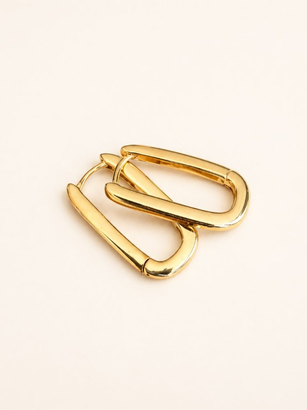 Quince Gold Vermeil U Hoops - Picture 3 of 4
